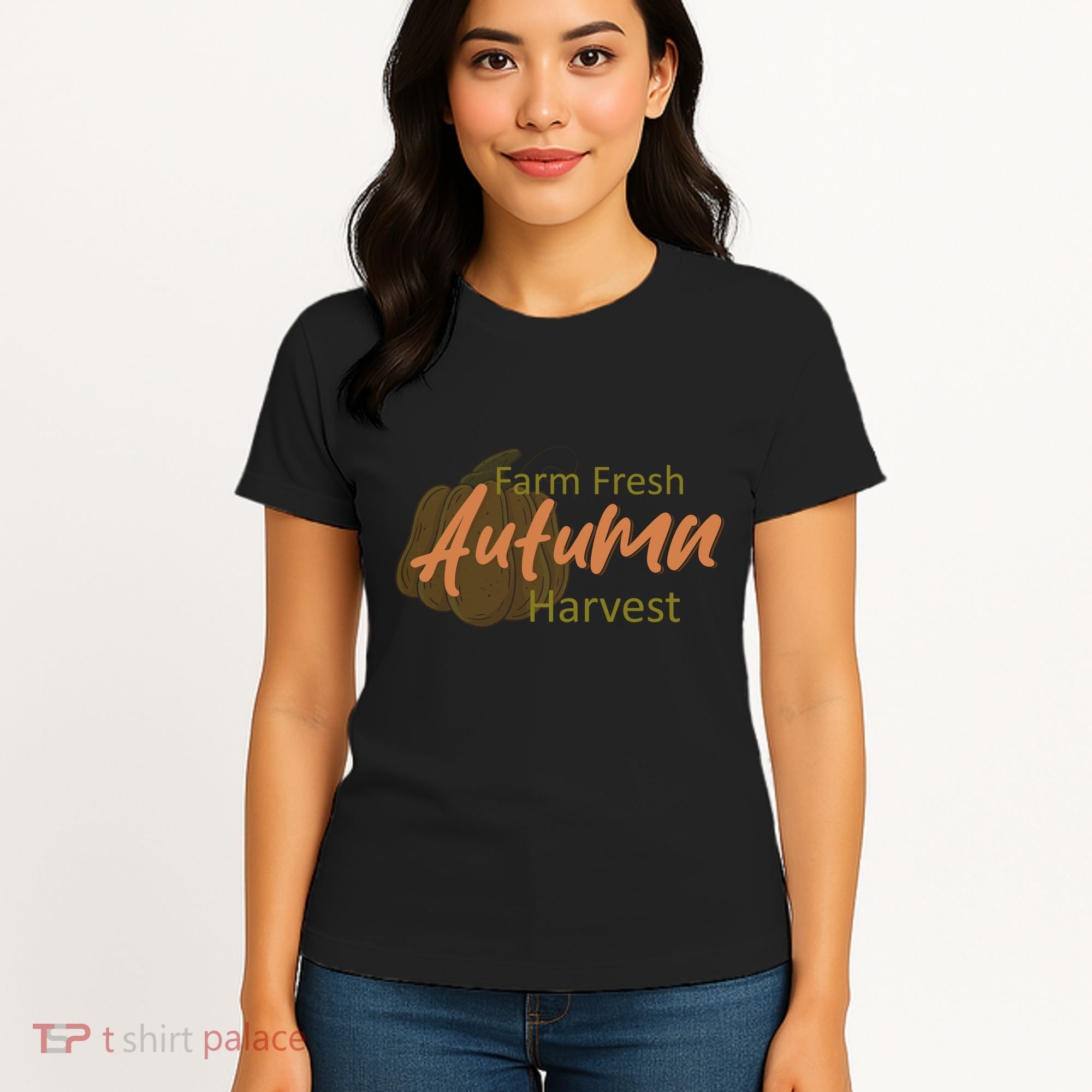 Farm Fresh Autumn Harvest Theme Women's T-Shirt
