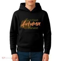 Farm Fresh Autumn Harvest Theme Kids Hoodie thumb 4