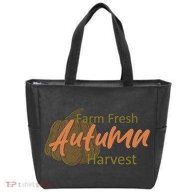 Farm Fresh Autumn Harvest Theme Tote Bag