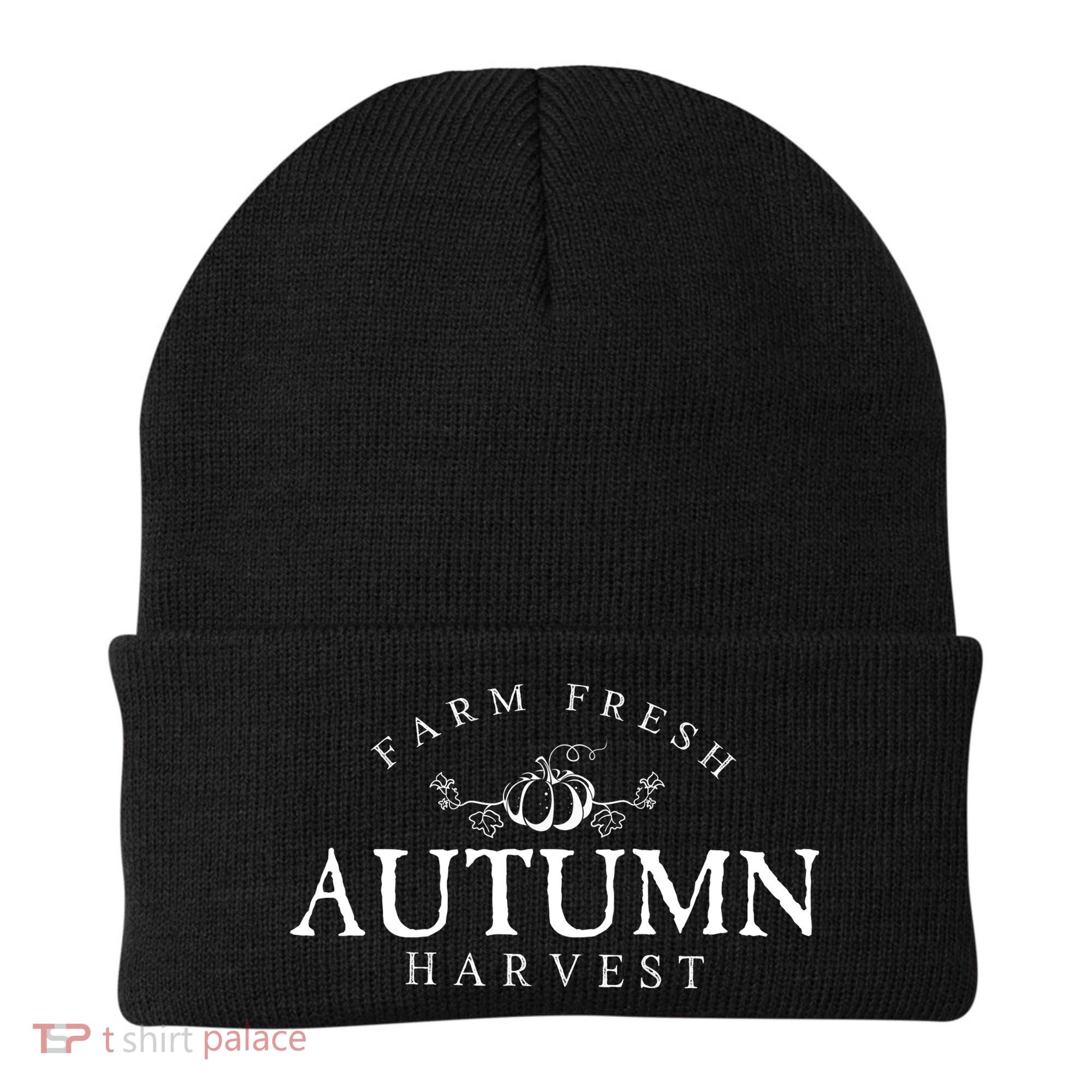 Farm Fresh Autumn Fall Harvest Pumpkin Beanie