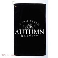 Farm Fresh Autumn Fall Harvest Pumpkin Golf Towel thumb 0