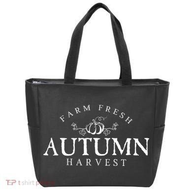 Farm Fresh Autumn Fall Harvest Pumpkin Tote Bag