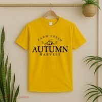 Farm Fresh Autumn Fall Harvest Pumpkin T-Shirt thumb 2