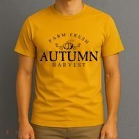 Farm Fresh Autumn Fall Harvest Pumpkin T-Shirt thumb 3