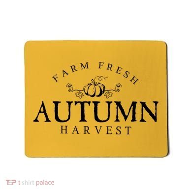Farm Fresh Autumn Fall Harvest Pumpkin Mousepad