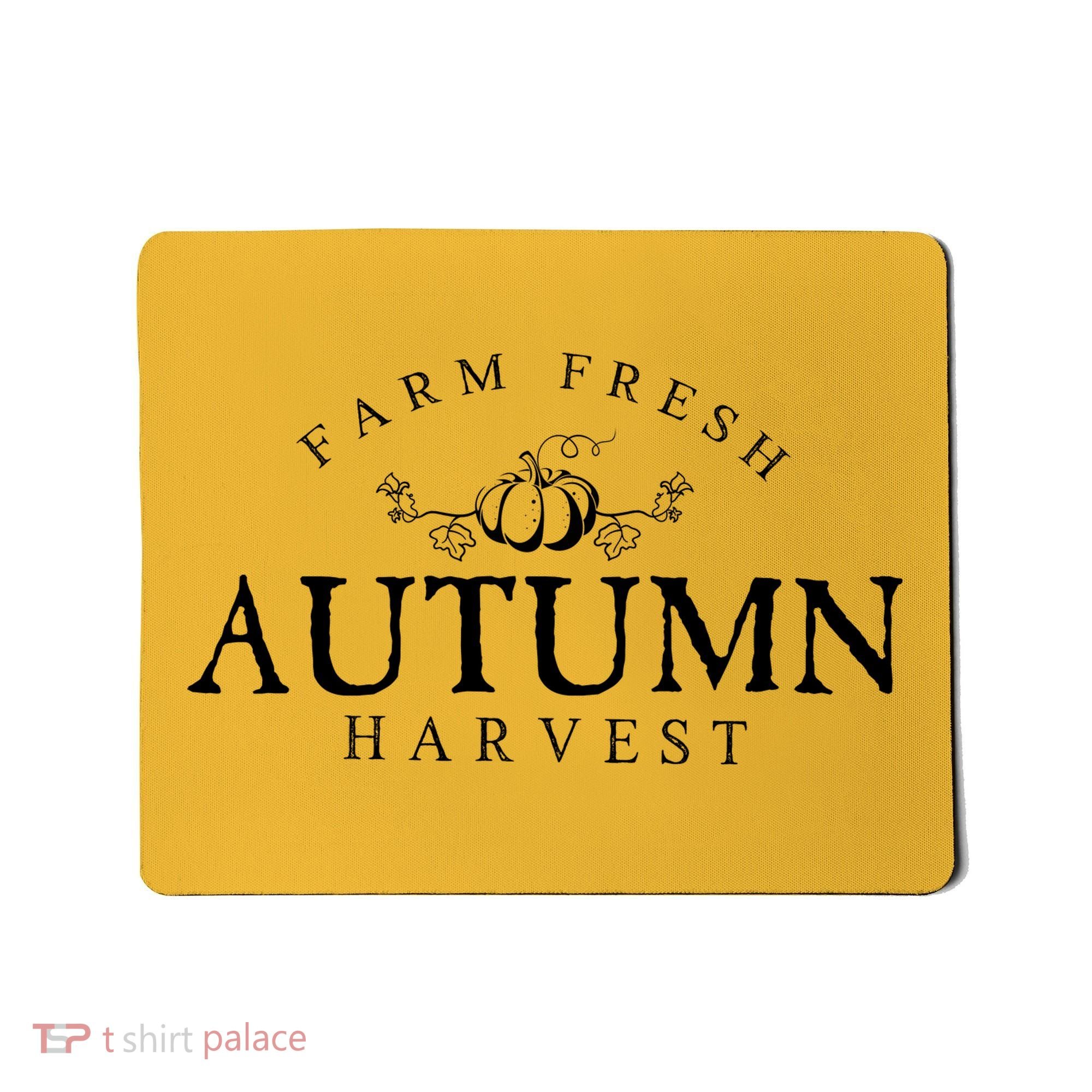 Farm Fresh Autumn Fall Harvest Pumpkin Mousepad