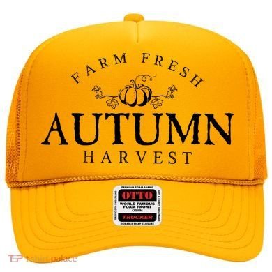 Farm Fresh Autumn Fall Harvest Pumpkin Hat
