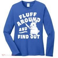 Funny Fluff Around And Find Out Cute Gift Women's Long Sleeve Shirt thumb 0