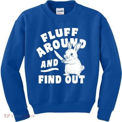 Funny Fluff Around And Find Out Cute Gift Kids Sweatshirt