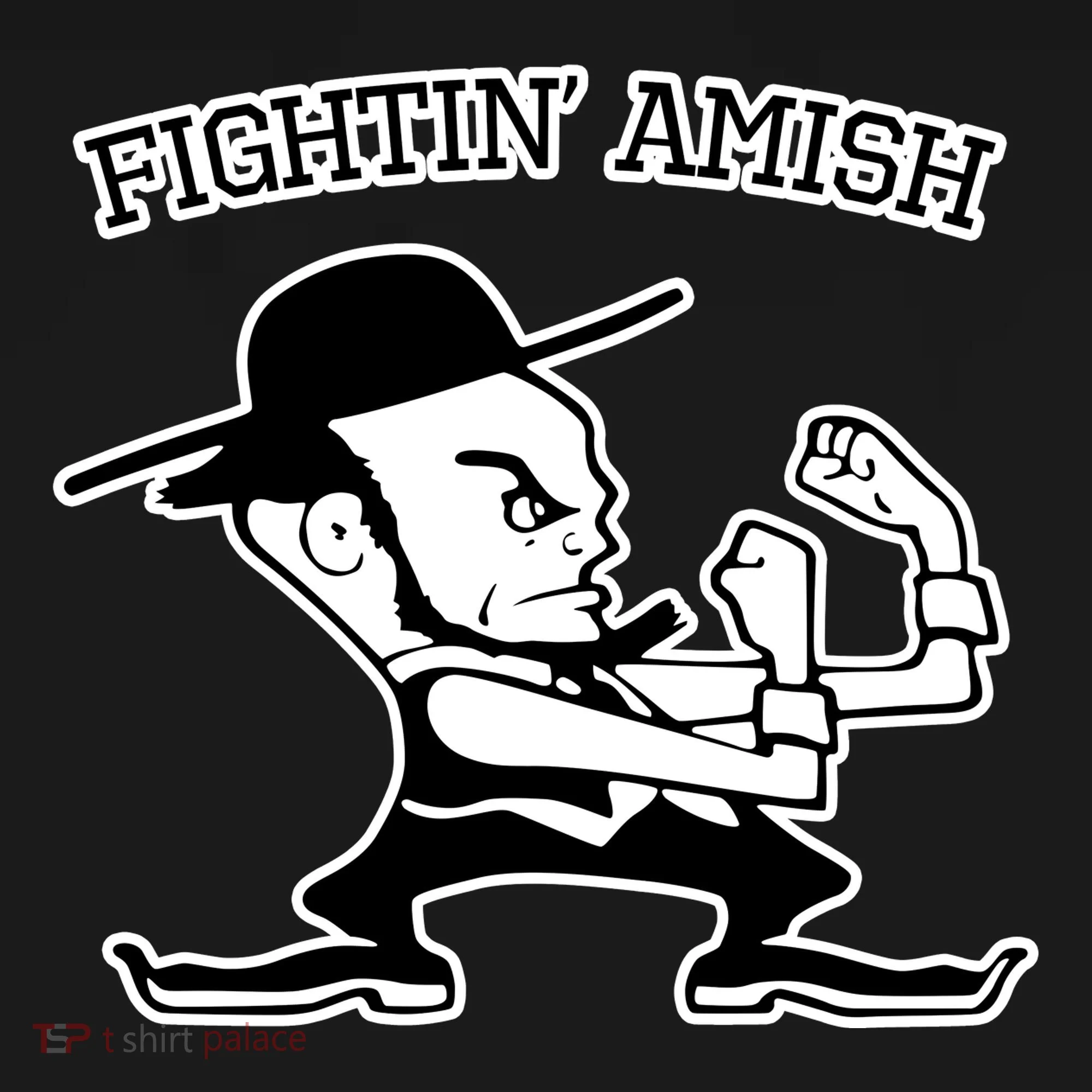 Funny Fighting Amish Doggie Tank