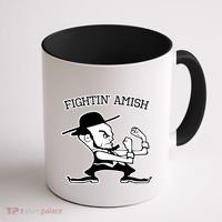 Funny Fighting Amish Coffee Mug thumb 1