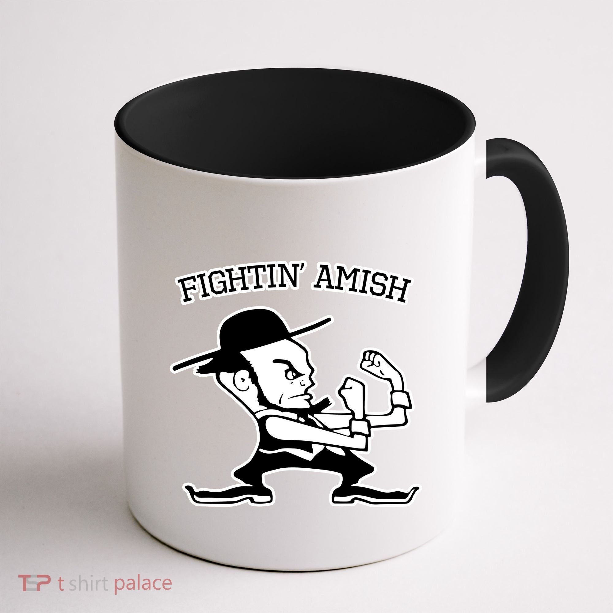 Funny Fighting Amish Coffee Mug