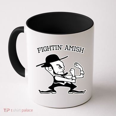 Funny Fighting Amish Coffee Mug