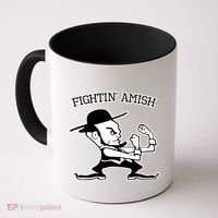 Funny Fighting Amish Coffee Mug thumb 0