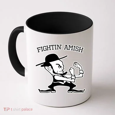 Funny Fighting Amish Coffee Mug