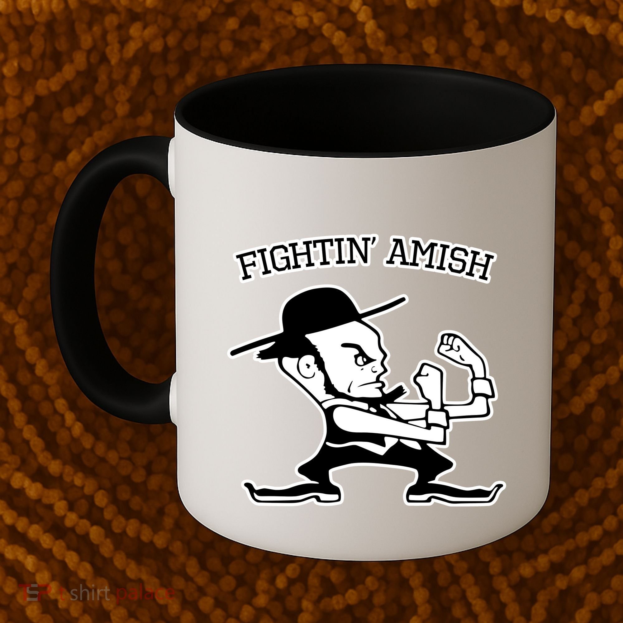 Funny Fighting Amish Coffee Mug
