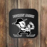 Funny Fighting Amish Coaster thumb 0