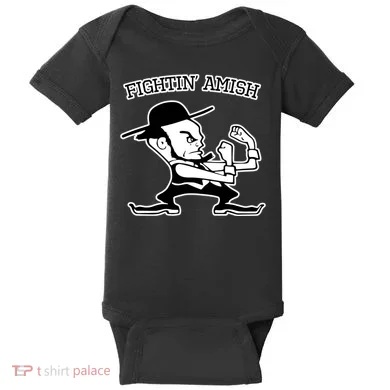 Funny Fighting Amish Baby Bodysuit