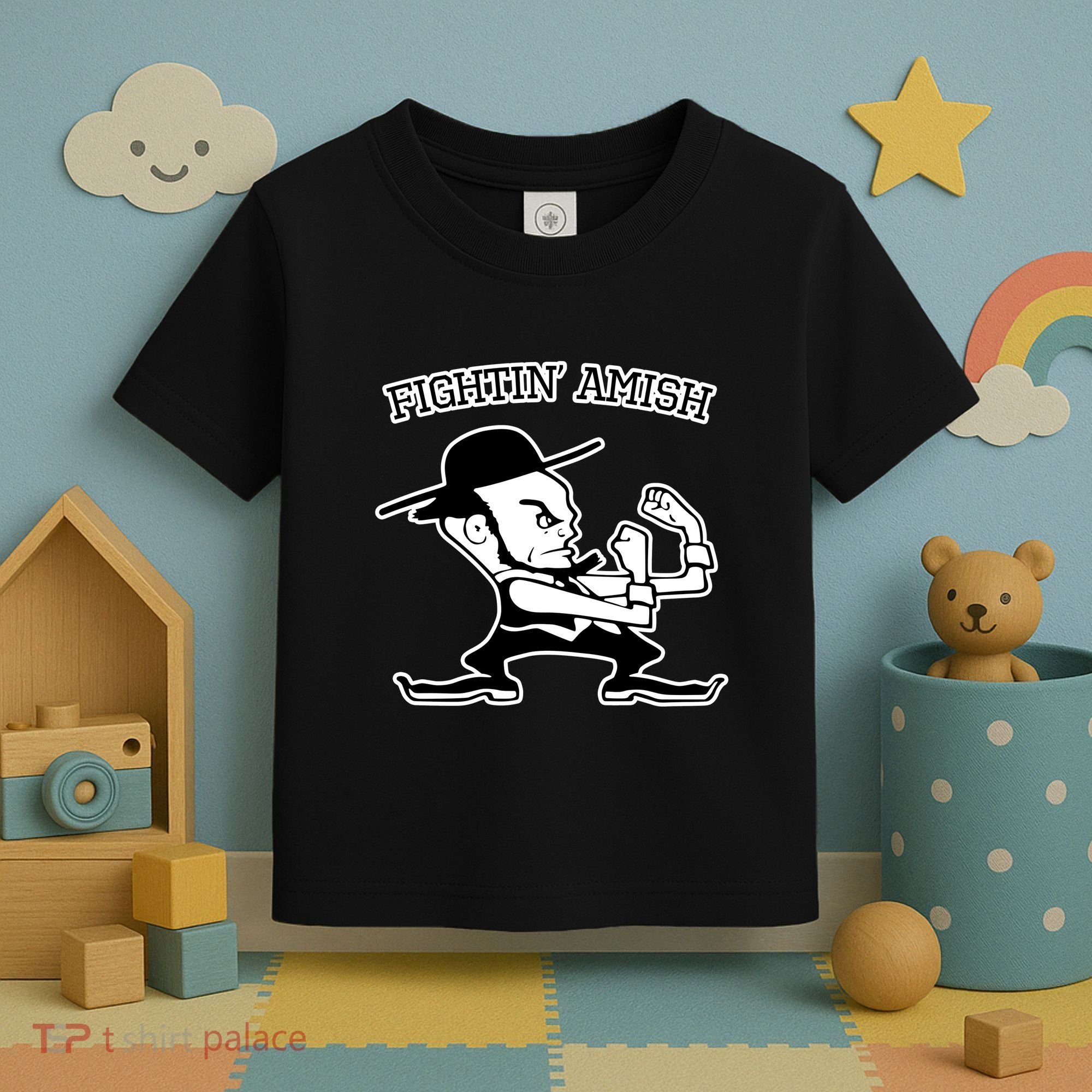 Funny Fighting Amish Toddler T-Shirt
