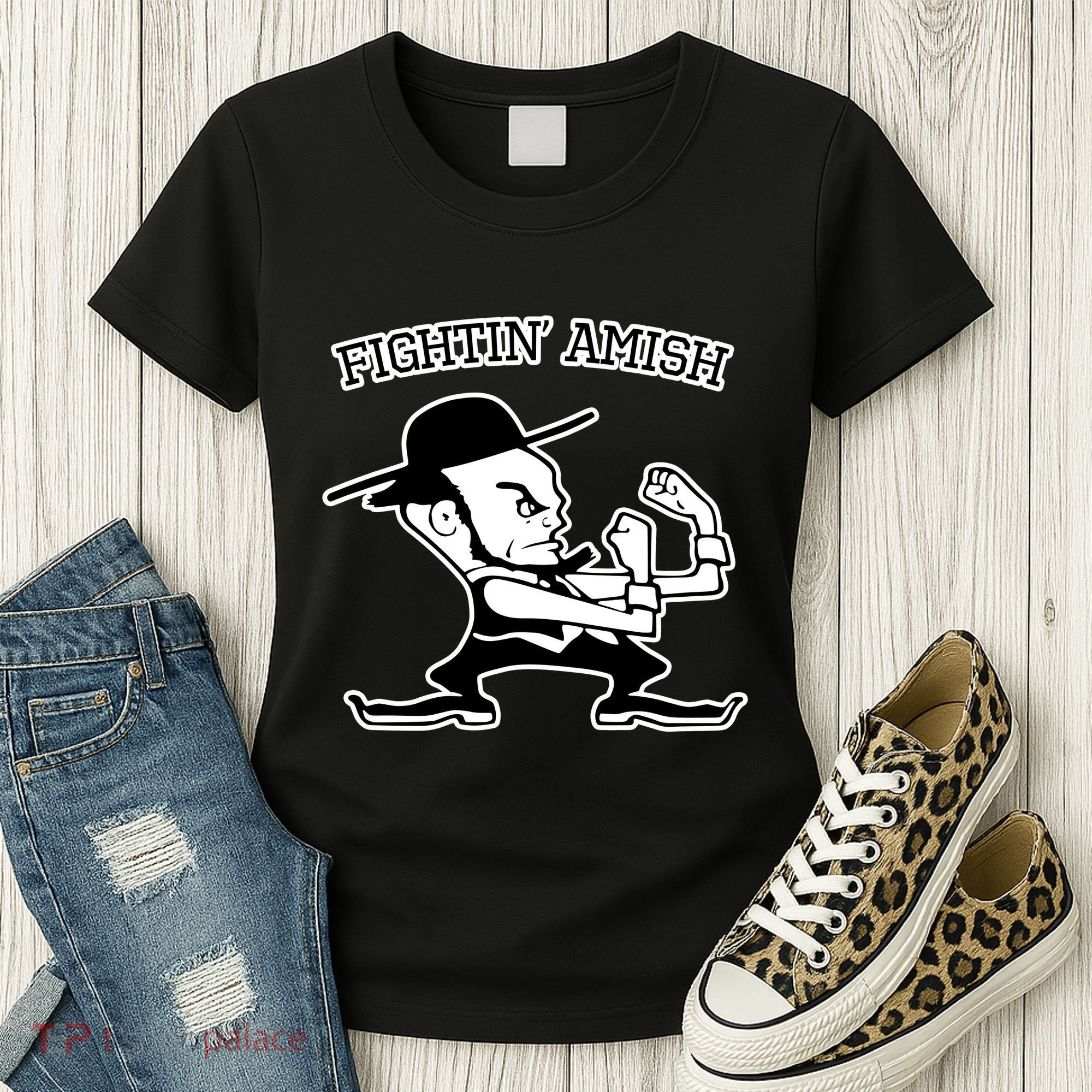 Funny Fighting Amish Women's T-Shirt