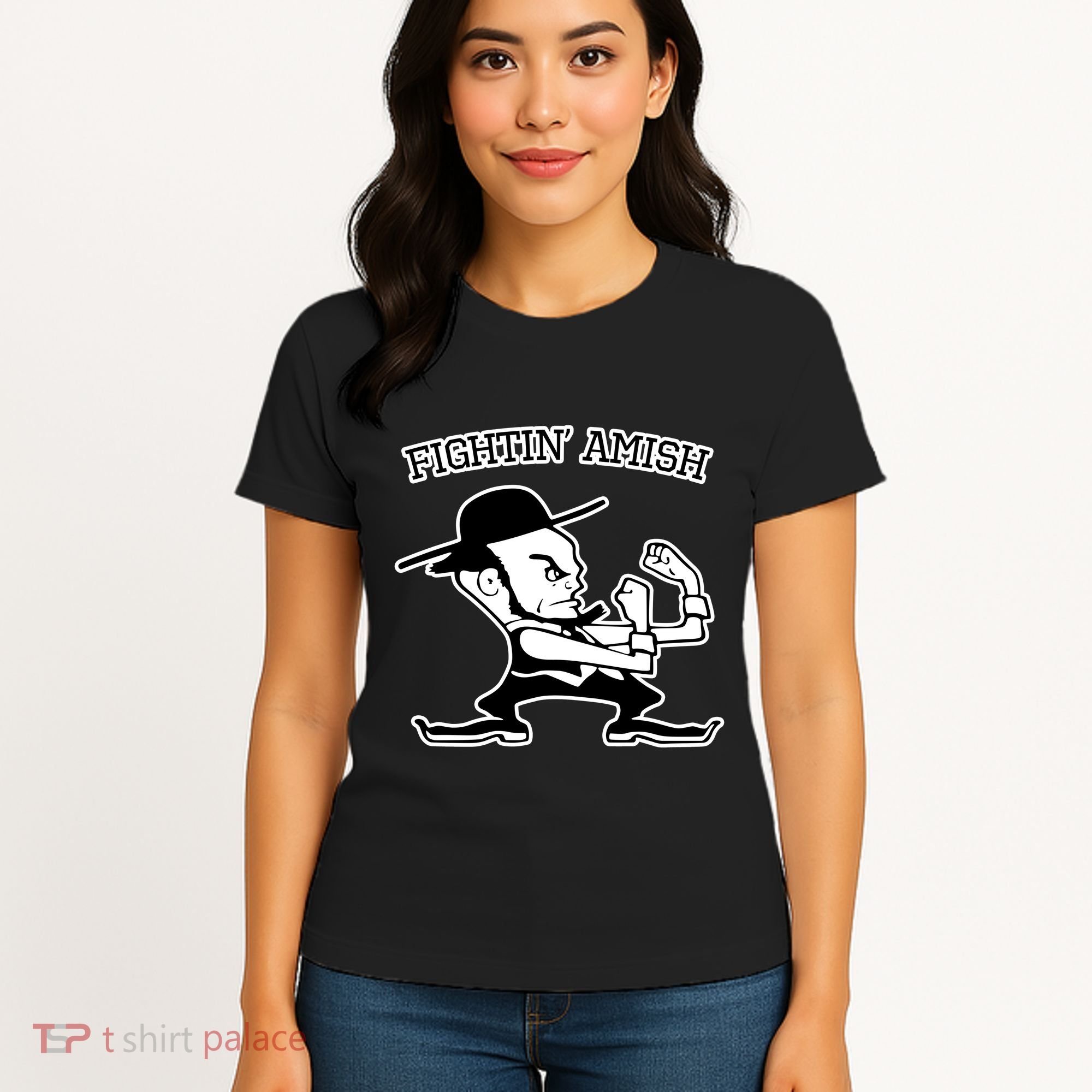 Funny Fighting Amish Women's T-Shirt