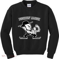 Funny Fighting Amish Kids Sweatshirt thumb 0
