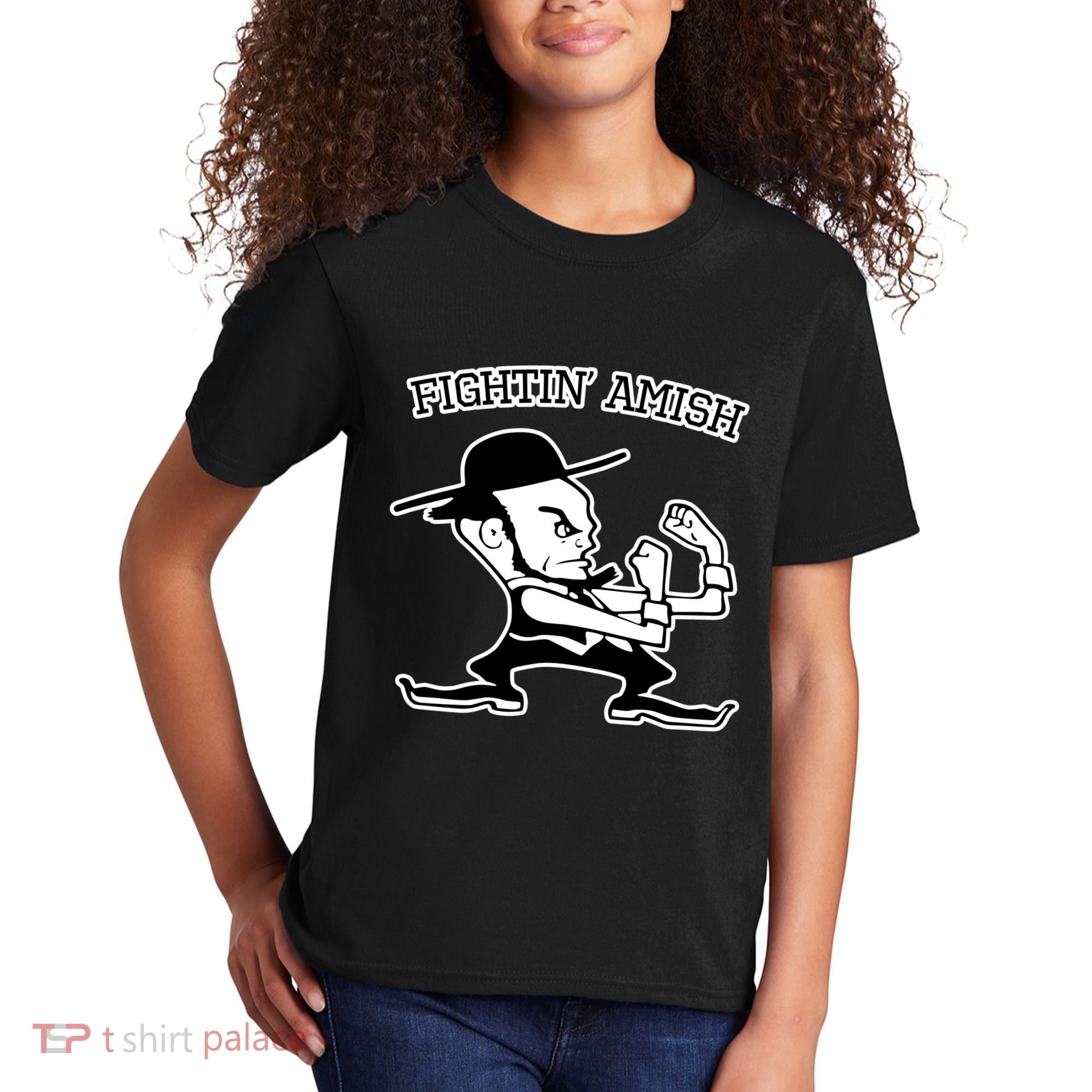 Funny Fighting Amish Kids T-Shirt