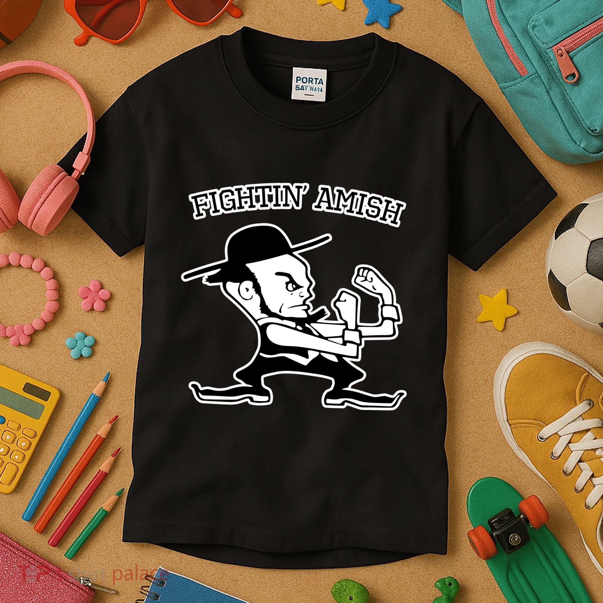 Funny Fighting Amish Kids T-Shirt
