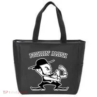 Funny Fighting Amish Tote Bag thumb 0