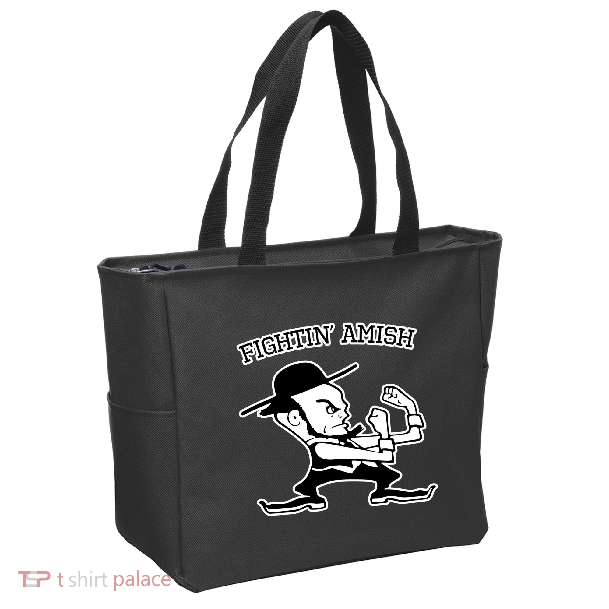 Funny Fighting Amish Tote Bag