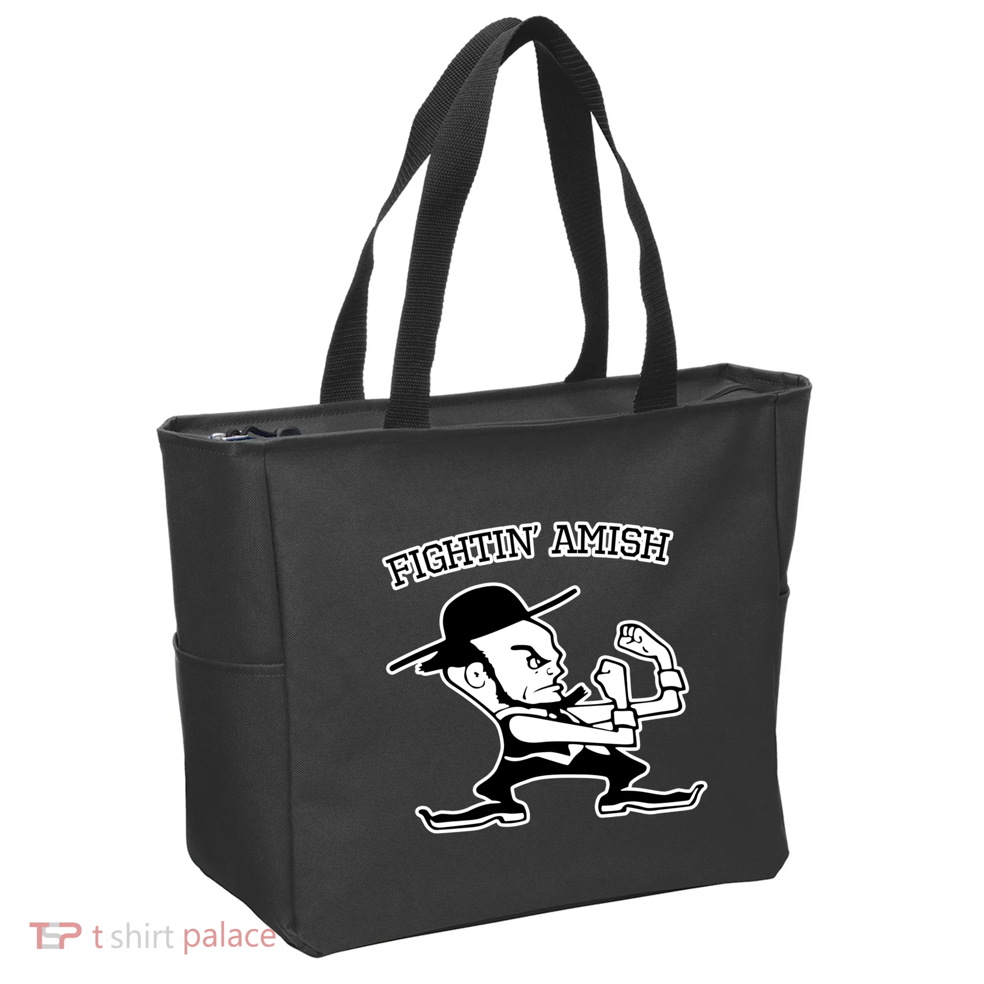 Funny Fighting Amish Tote Bag
