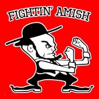 Funny Fighting Amish Santa Hat thumb 1