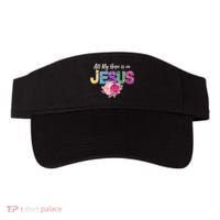 Floral Flower All My Hope Is In Jesus Visor thumb 0
