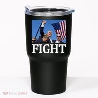Fight For America Trump Assassination Attempt Fist Tumbler thumb 0