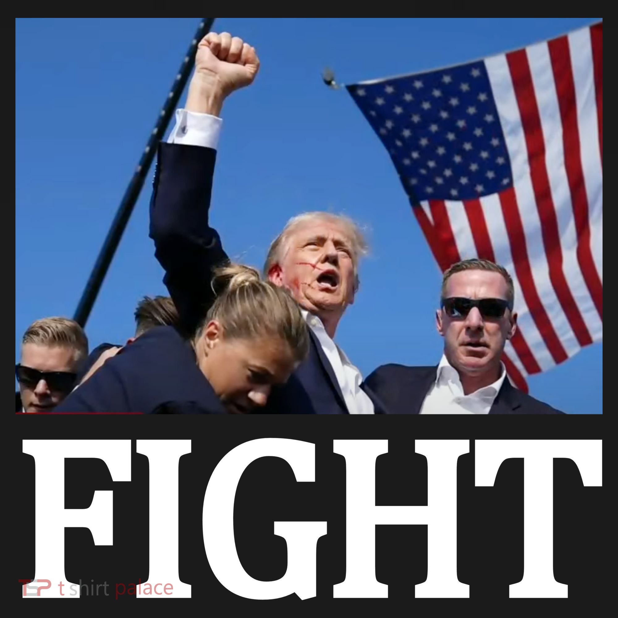 Fight For America Trump Assassination Attempt Fist Ornament