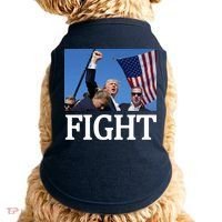 Fight For America Trump Assassination Attempt Fist Doggie Tank thumb 0
