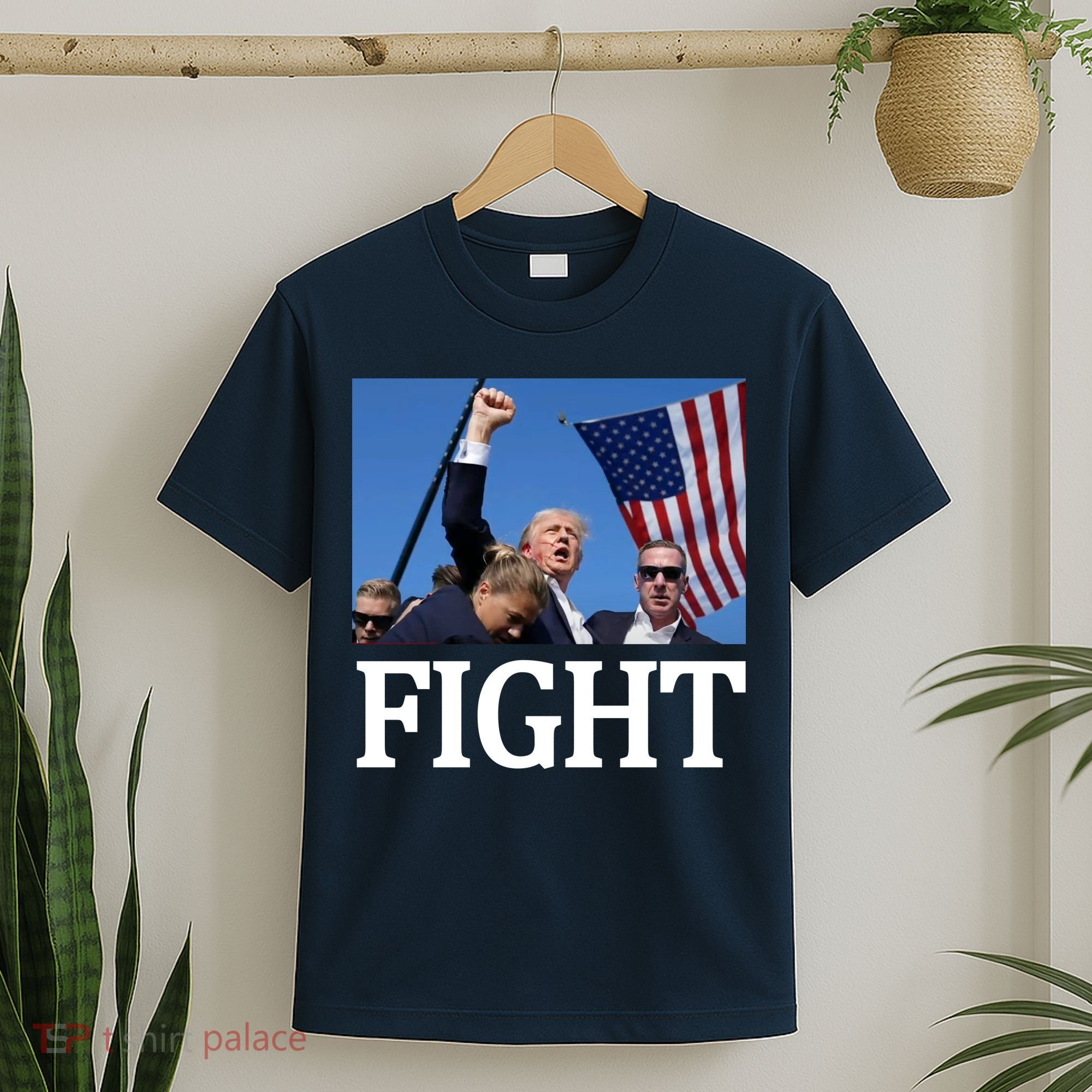 Fight For America Trump Assassination Attempt Fist T-Shirt