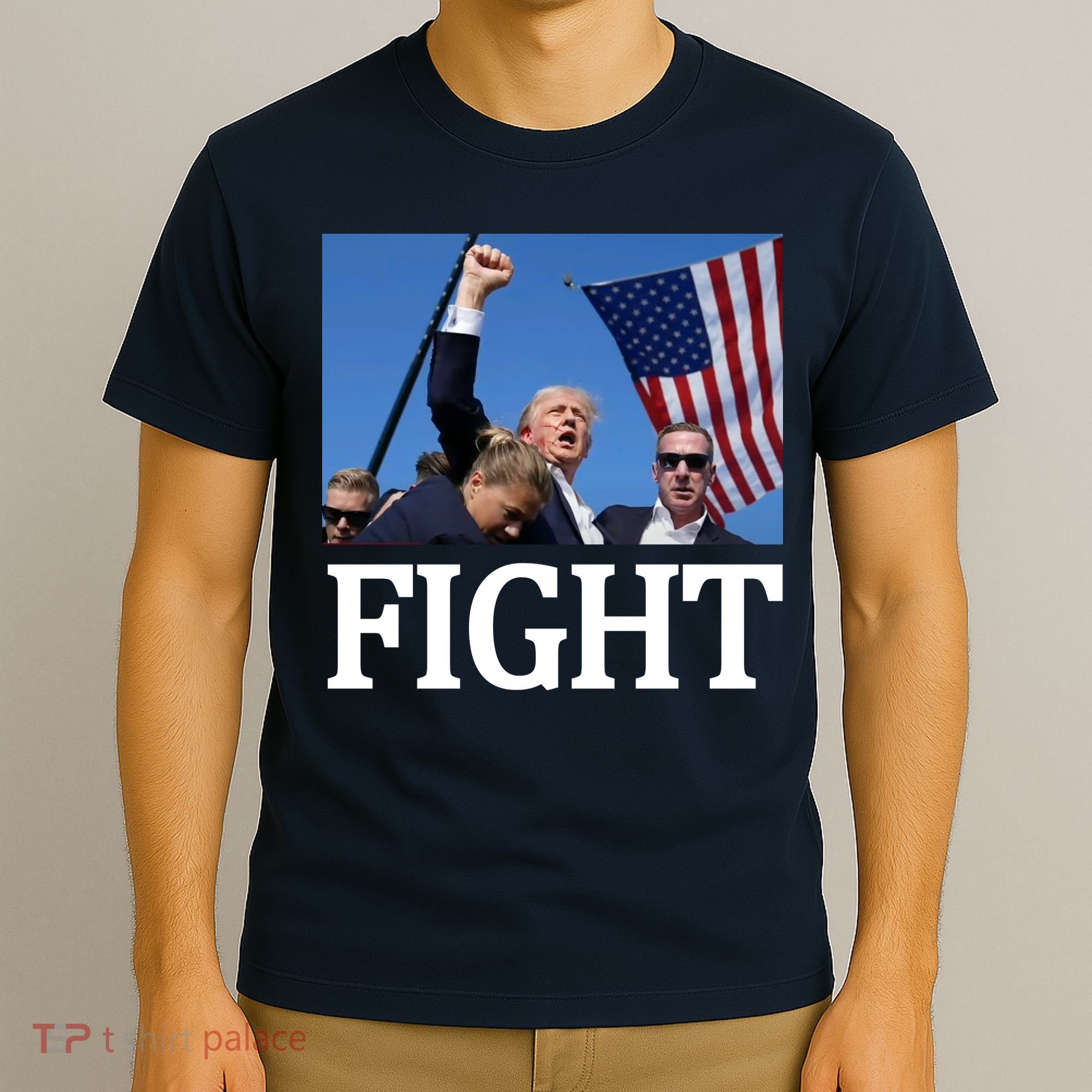 Fight For America Trump Assassination Attempt Fist T-Shirt