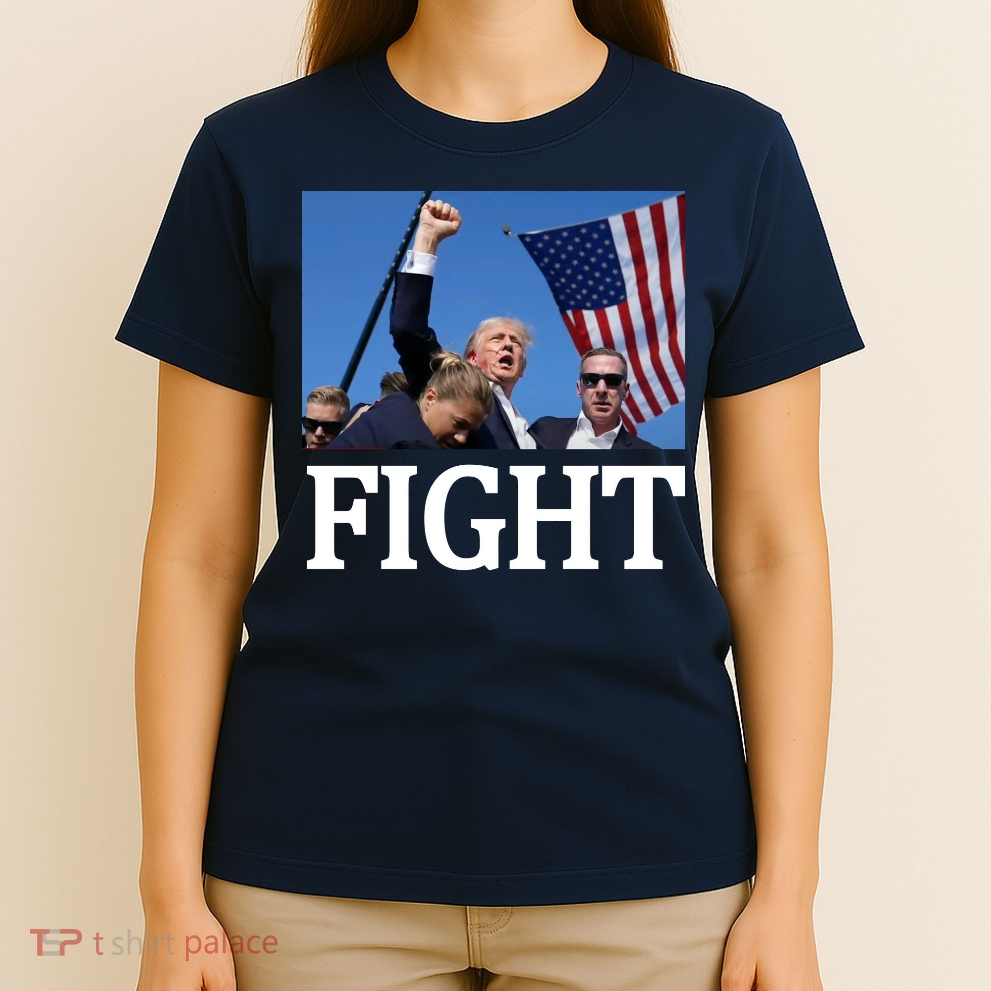 Fight For America Trump Assassination Attempt Fist T-Shirt