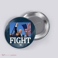 Fight For America Trump Assassination Attempt Fist Button thumb 0