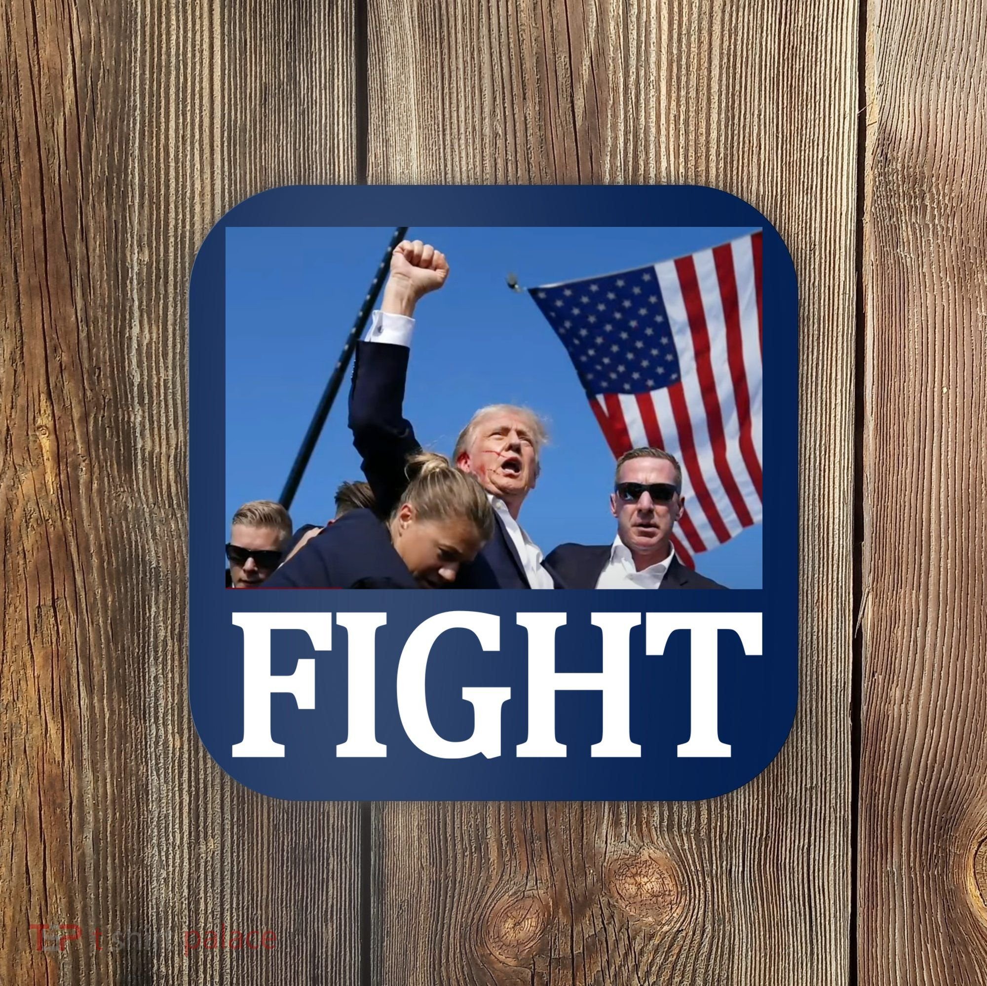 Fight For America Trump Assassination Attempt Fist Coaster