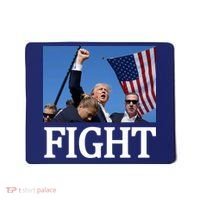 Fight For America Trump Assassination Attempt Fist Mousepad thumb 0