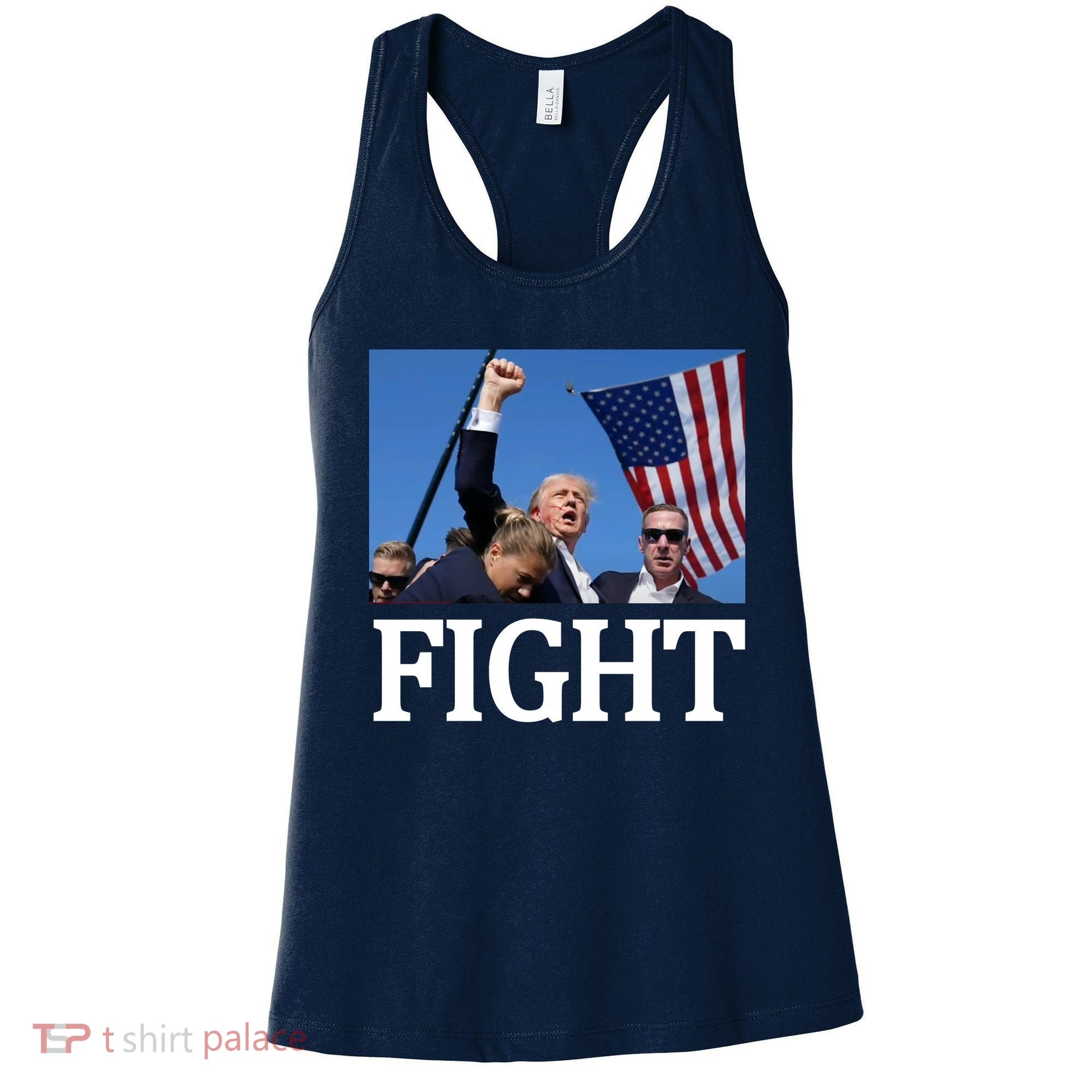 Fight For America Trump Assassination Attempt Fist Women's Tank Top