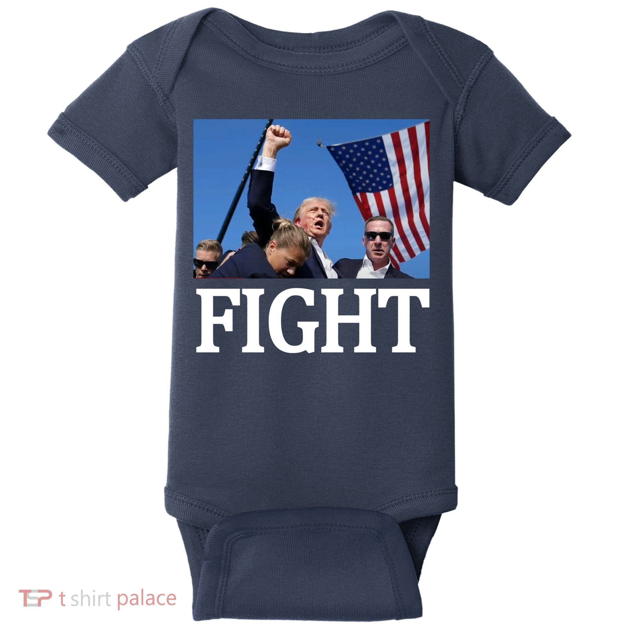 Fight For America Trump Assassination Attempt Fist Baby Bodysuit
