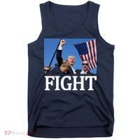 Fight For America Trump Assassination Attempt Fist Tank Top thumb 0