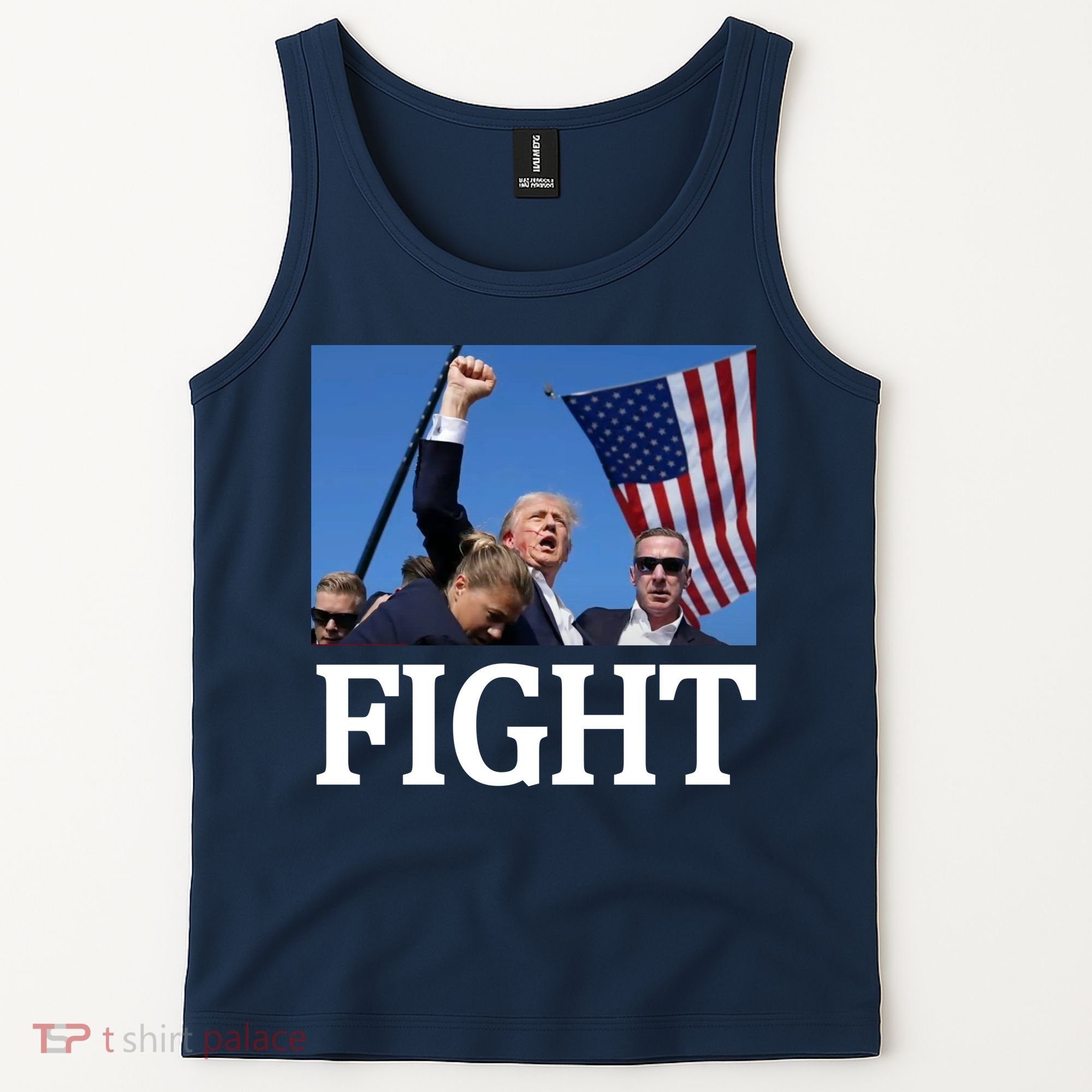 Fight For America Trump Assassination Attempt Fist Tank Top