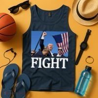 Fight For America Trump Assassination Attempt Fist Tank Top thumb 4