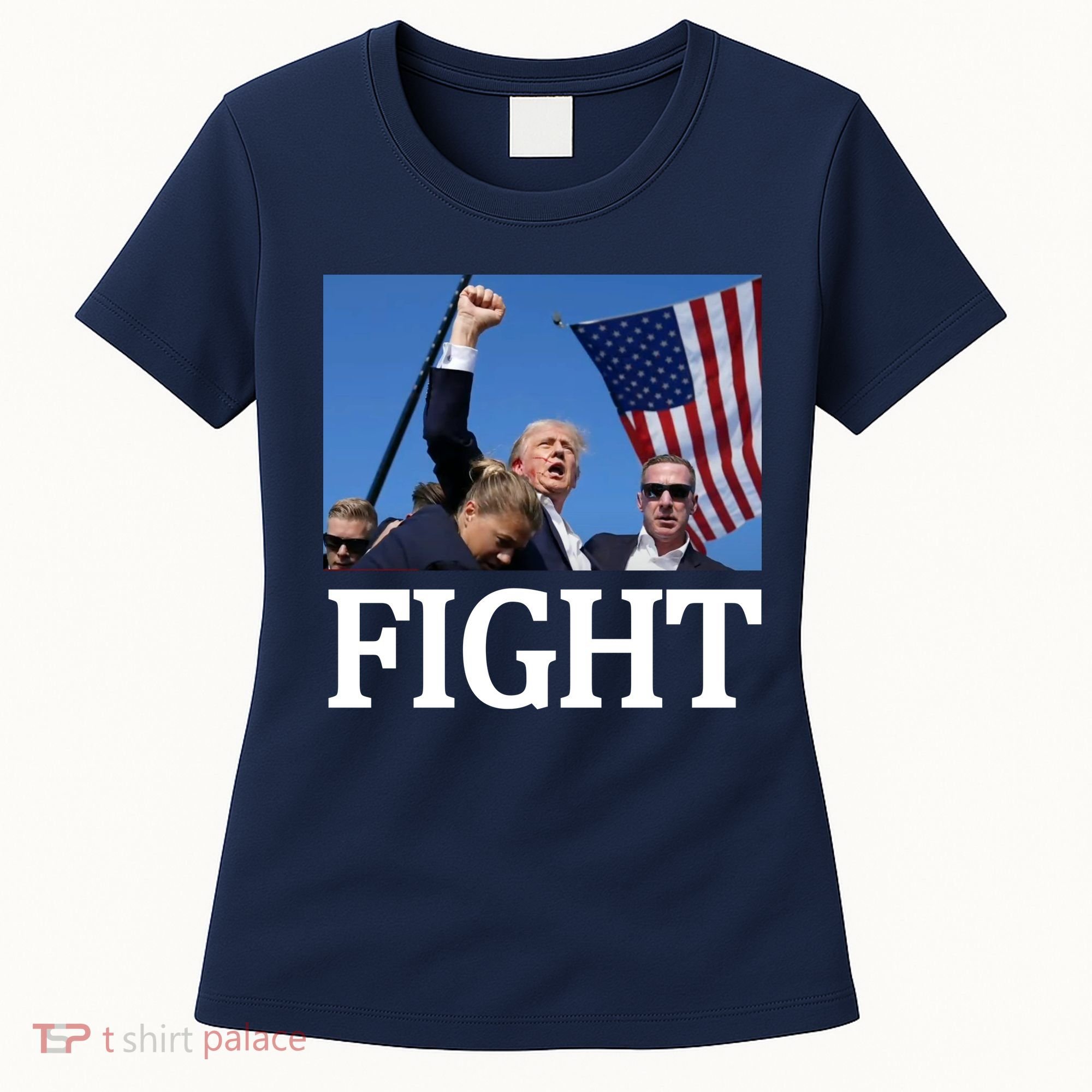 Fight For America Trump Assassination Attempt Fist Women's T-Shirt