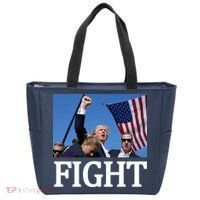 Fight For America Trump Assassination Attempt Fist Tote Bag thumb 0