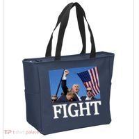 Fight For America Trump Assassination Attempt Fist Tote Bag thumb 2